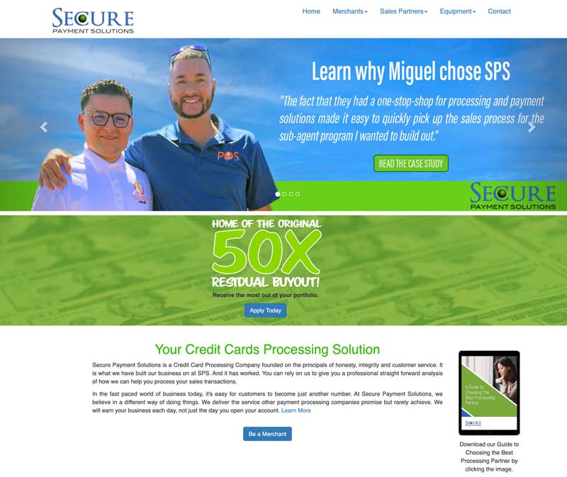 Secure Payment Solutions Website Design